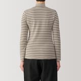 婦人　起毛フライス編みハイネック長袖Ｔシャツ