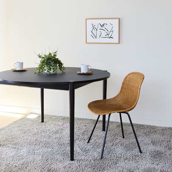 IDEE イデー　無印良品　ラタン ダイニングチェア ブラック IDEE］TATA CHAIR | 無印良品