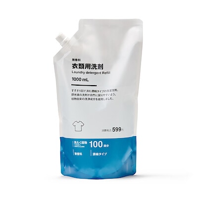 詰替え用　衣類用洗剤　１０００ｍＬ