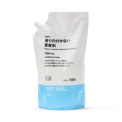詰替え用　香りの付かない柔軟剤　１０００ｍＬ