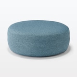 空気でできたフロアクッション　ポリエステル　ネイビー