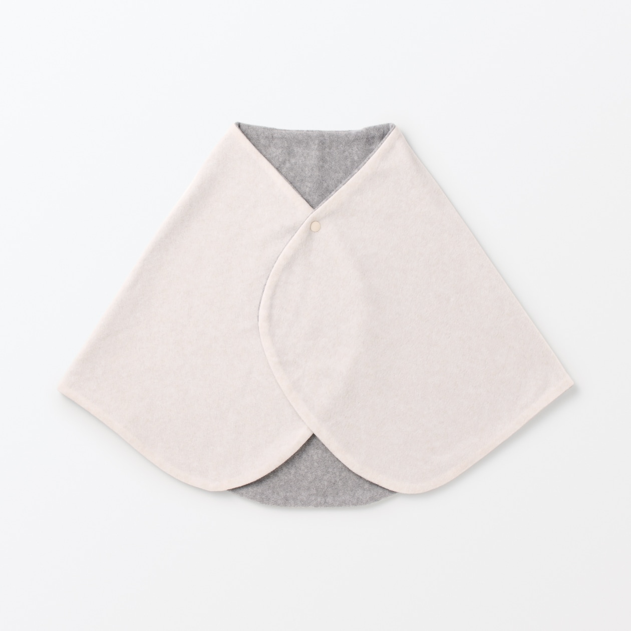 スナップボタン付き　なめらかフリース　肩掛け