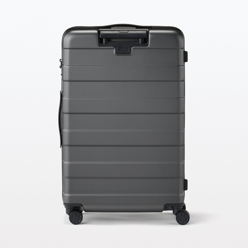 MUJI バーを自由に調節できるキャリーケース 4輪 ブラック 約75L 飛び込も