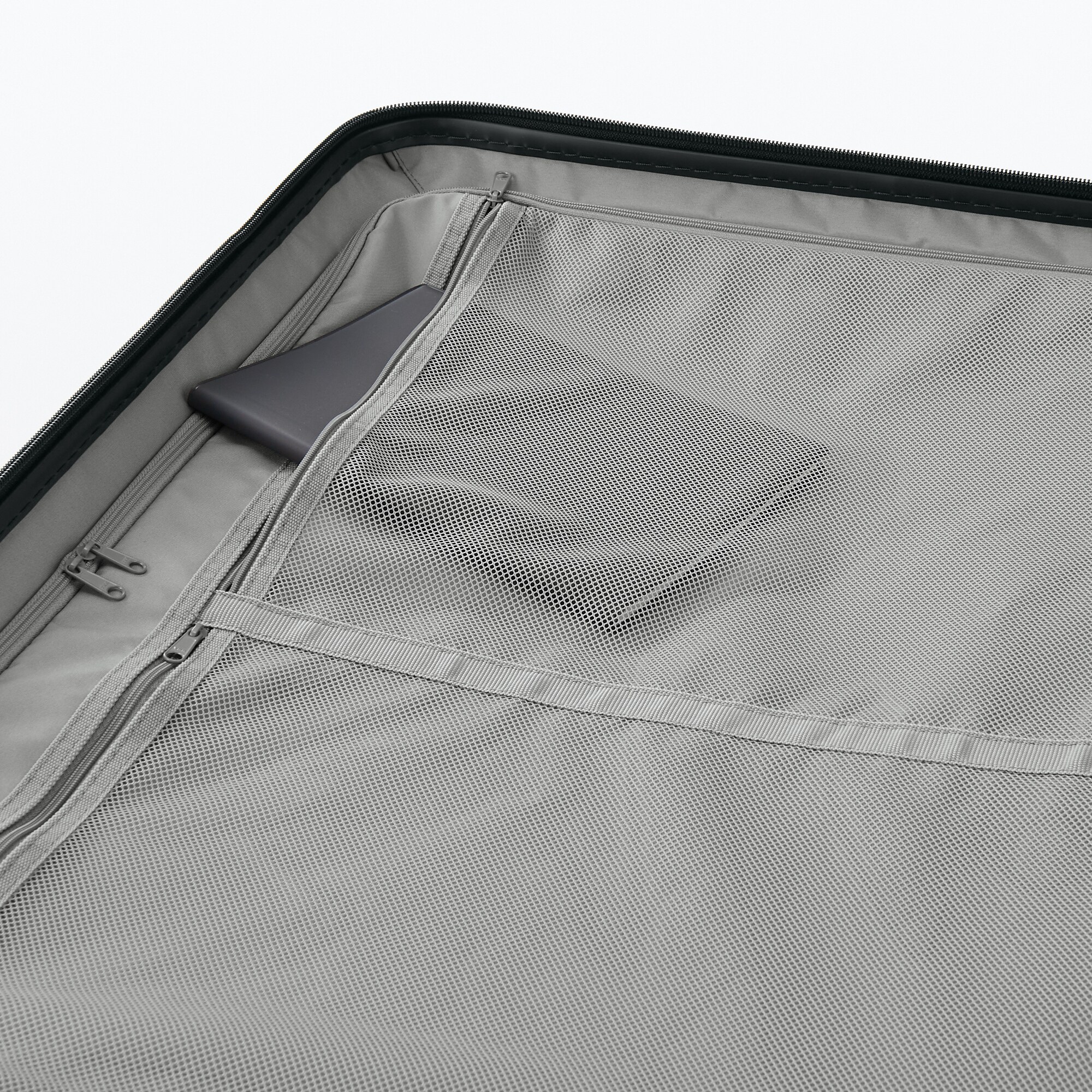 美品　無印良品　ハードキャリーケース 20L 黒　取説&鍵付　ストッパー付で安心 バーを自由に調節できる ハードキャリーケース（20L） | 無印良品