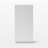 【宅送】再生ポリプロピレン入り　収納ストッカー　キャスター付２　ホワイトグレー