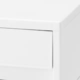 【宅送】再生ポリプロピレン入り　収納ストッカー　キャスター付２　ホワイトグレー