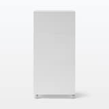 再生ポリプロピレン入り　収納ストッカー　キャスター付１　ホワイトグレー