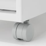 再生ポリプロピレン入り　収納ストッカー　キャスター付１　ホワイトグレー