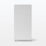 再生ポリプロピレン入り　収納ストッカー　キャスター付３　ホワイトグレー