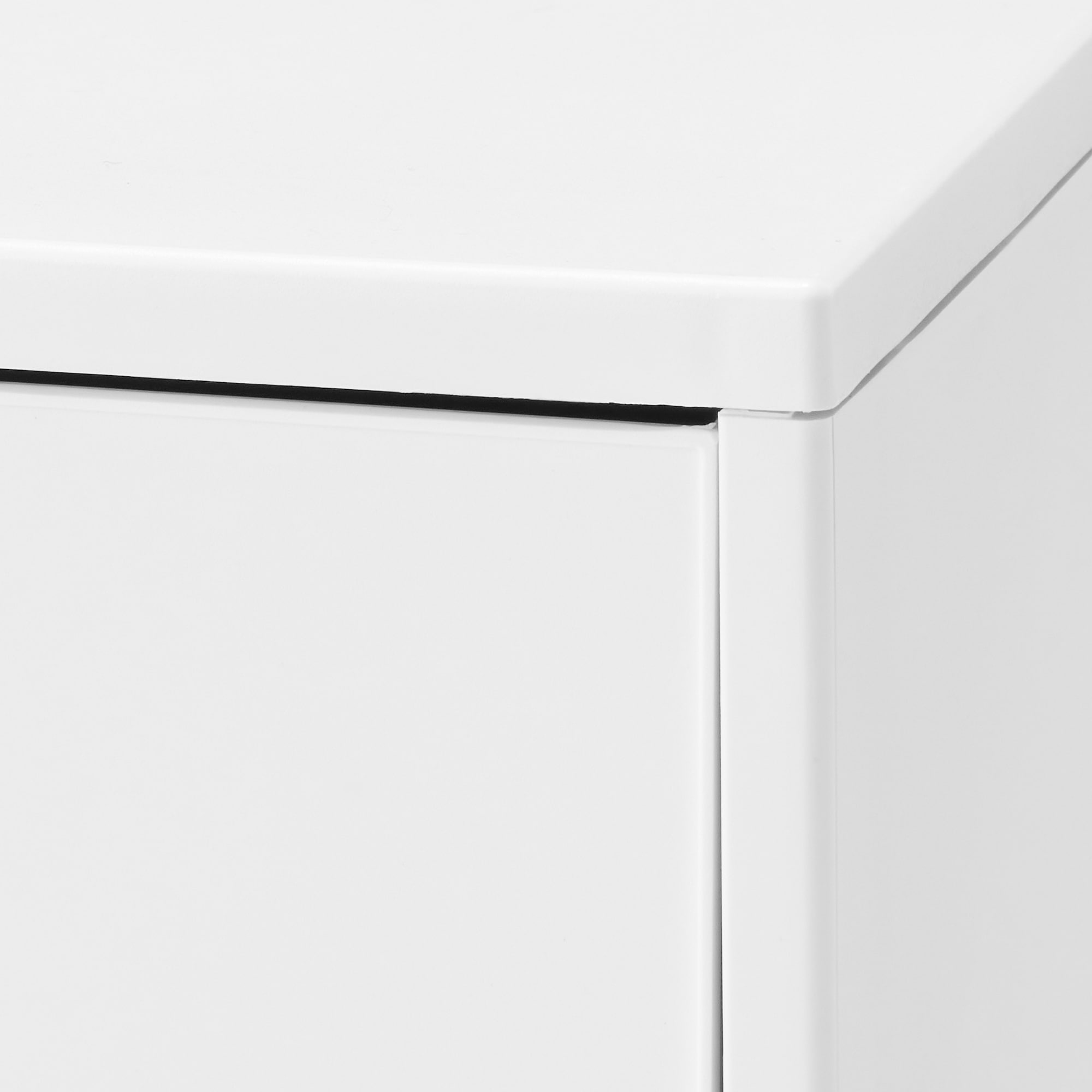 再生ポリプロピレン入り　収納ストッカー　キャスター付３　ホワイトグレー