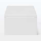 再生ポリプロピレン入り　収納ストッカー　追加用　小　ホワイトグレー