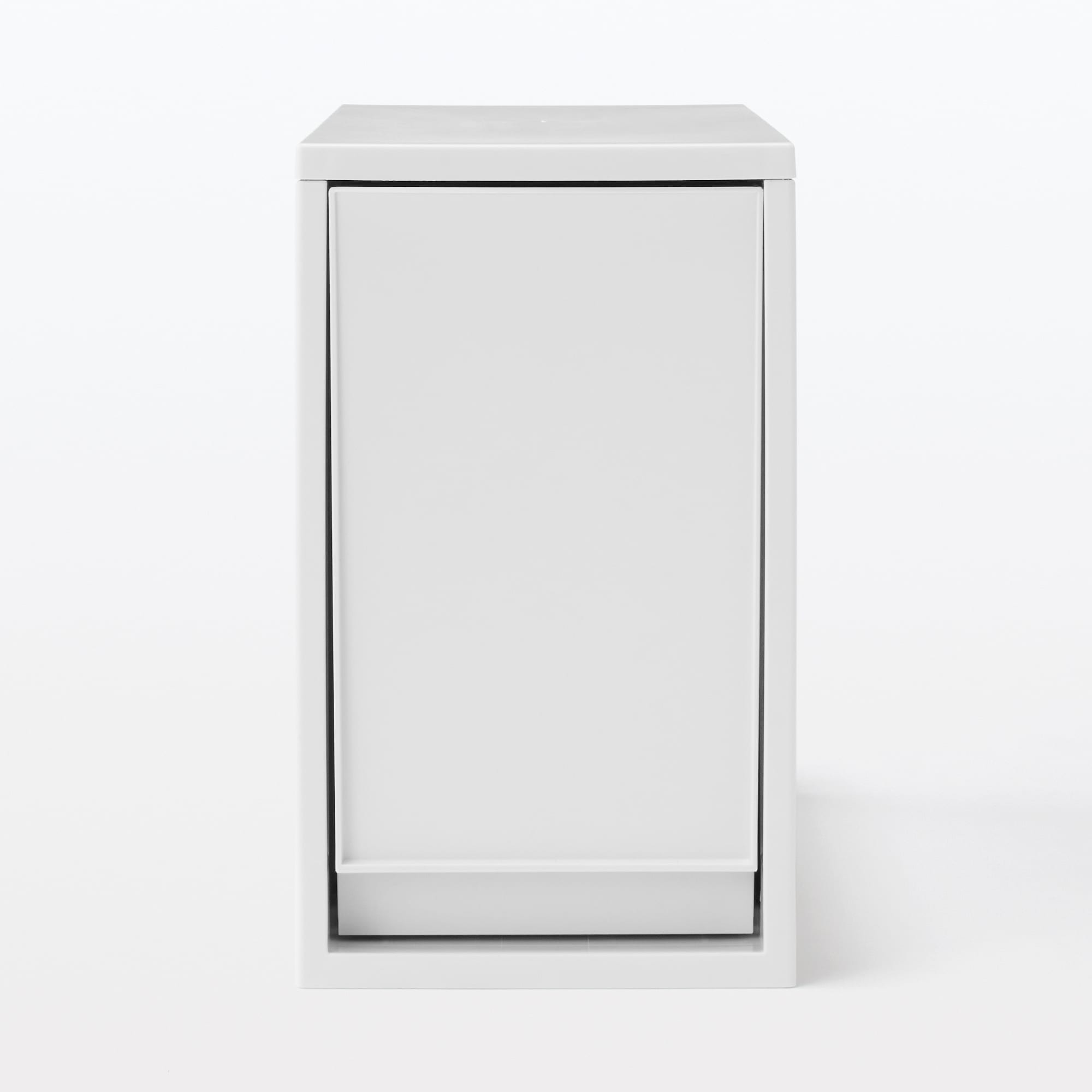 再生ポリプロピレン入り　収納ストッカー　追加用　大　ホワイトグレー