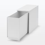 再生ポリプロピレン入り　収納ストッカー　追加用　大　ホワイトグレー