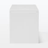 再生ポリプロピレン入り　収納ストッカー　追加用　中　ホワイトグレー