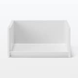 再生ポリプロピレン入り　収納ラック　中　ホワイトグレー