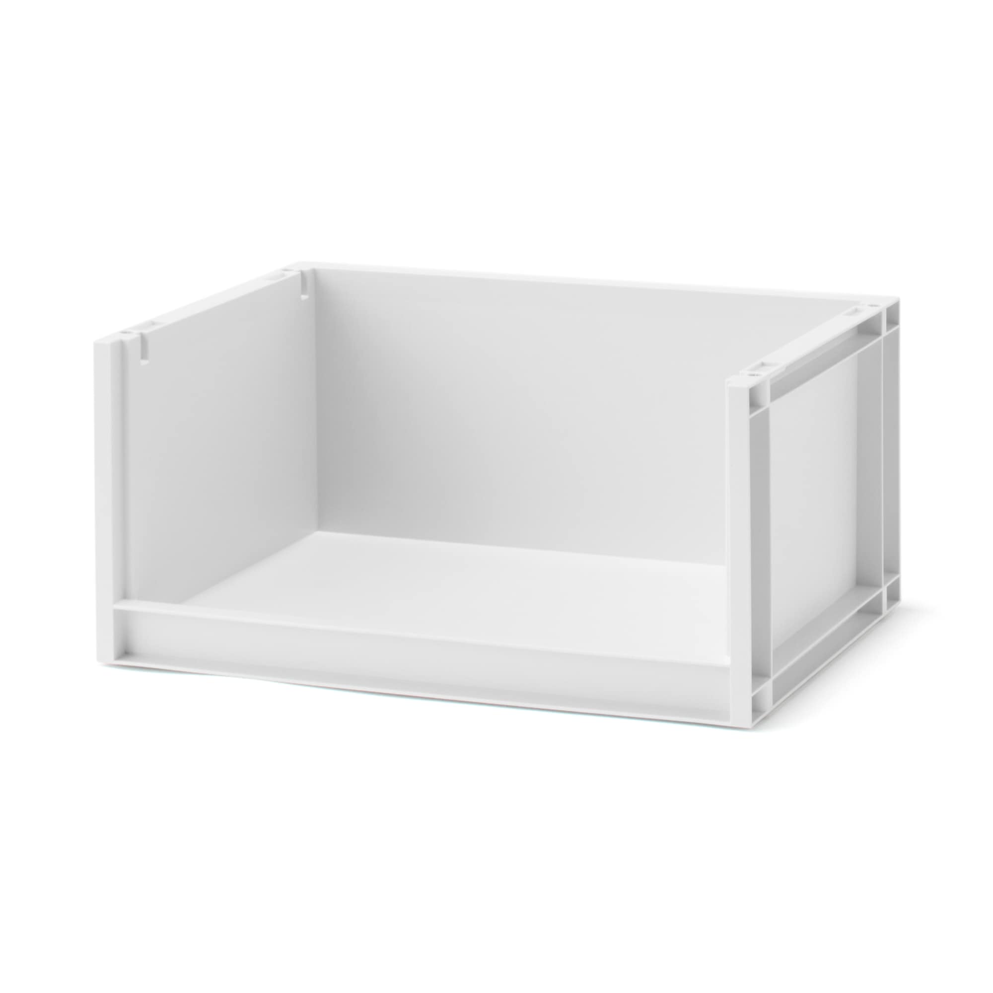 再生ポリプロピレン入り　収納ラック　中　ホワイトグレー