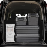 再生ポリプロピレン入り　頑丈収納ボックス　特大　浅型　ダークグレー