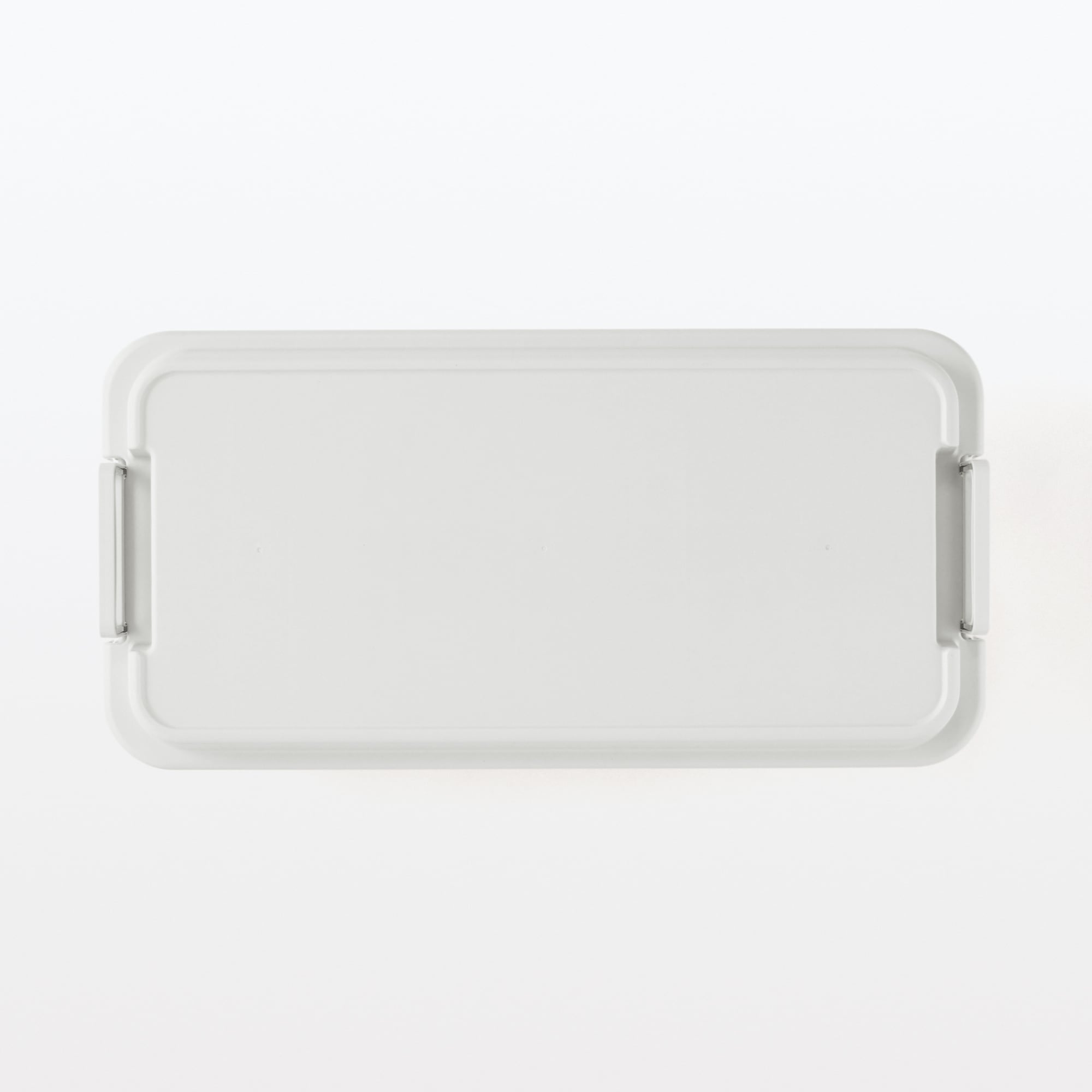 再生ポリプロピレン入り 頑丈収納ボックス 特大 浅型 ホワイトグレー