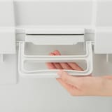 再生ポリプロピレン入り　頑丈収納ボックス　特大　浅型　ホワイトグレー