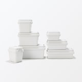 再生ポリプロピレン入り　頑丈収納ボックス　特大　浅型　ホワイトグレー