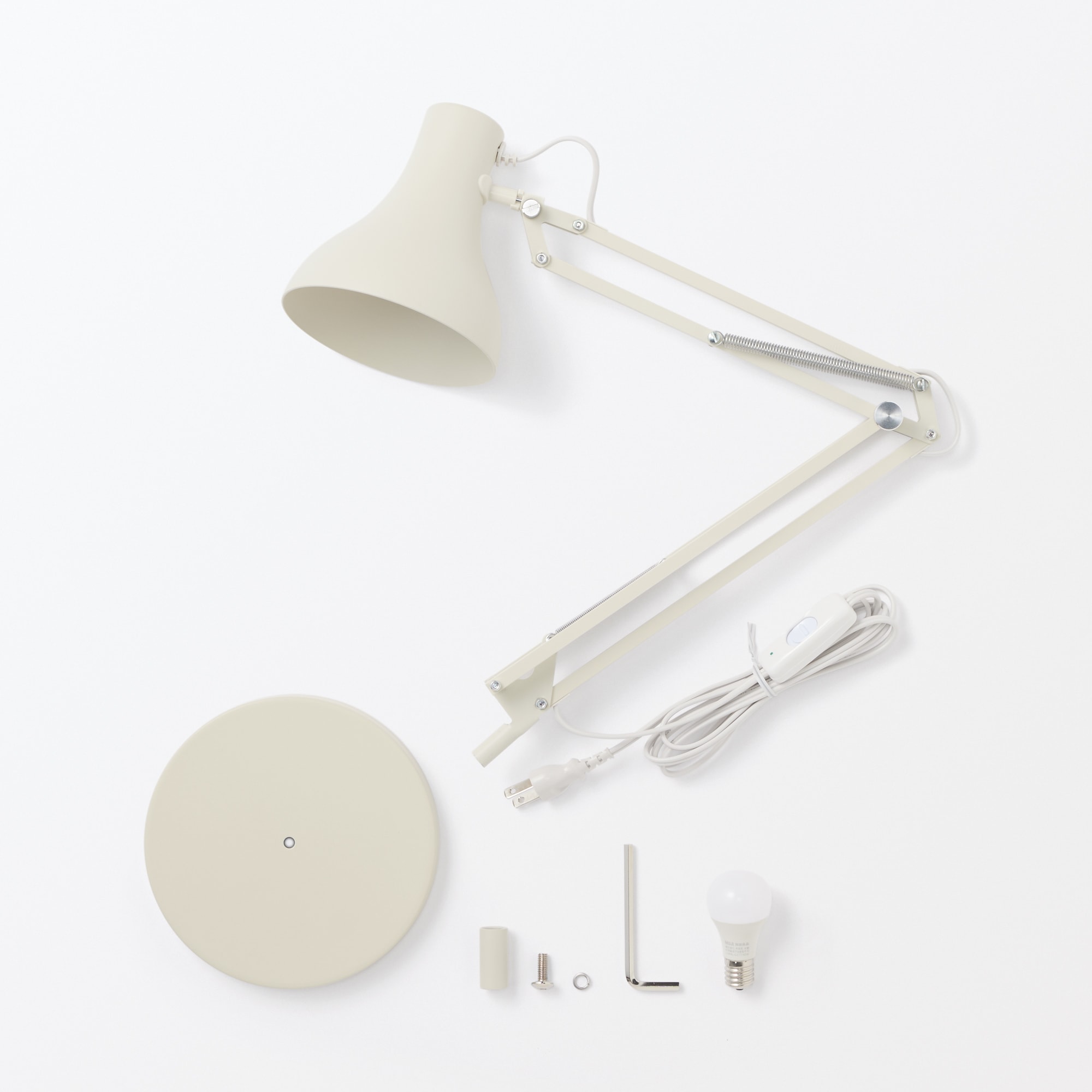 ＬＥＤアルミアームライト　ベース付