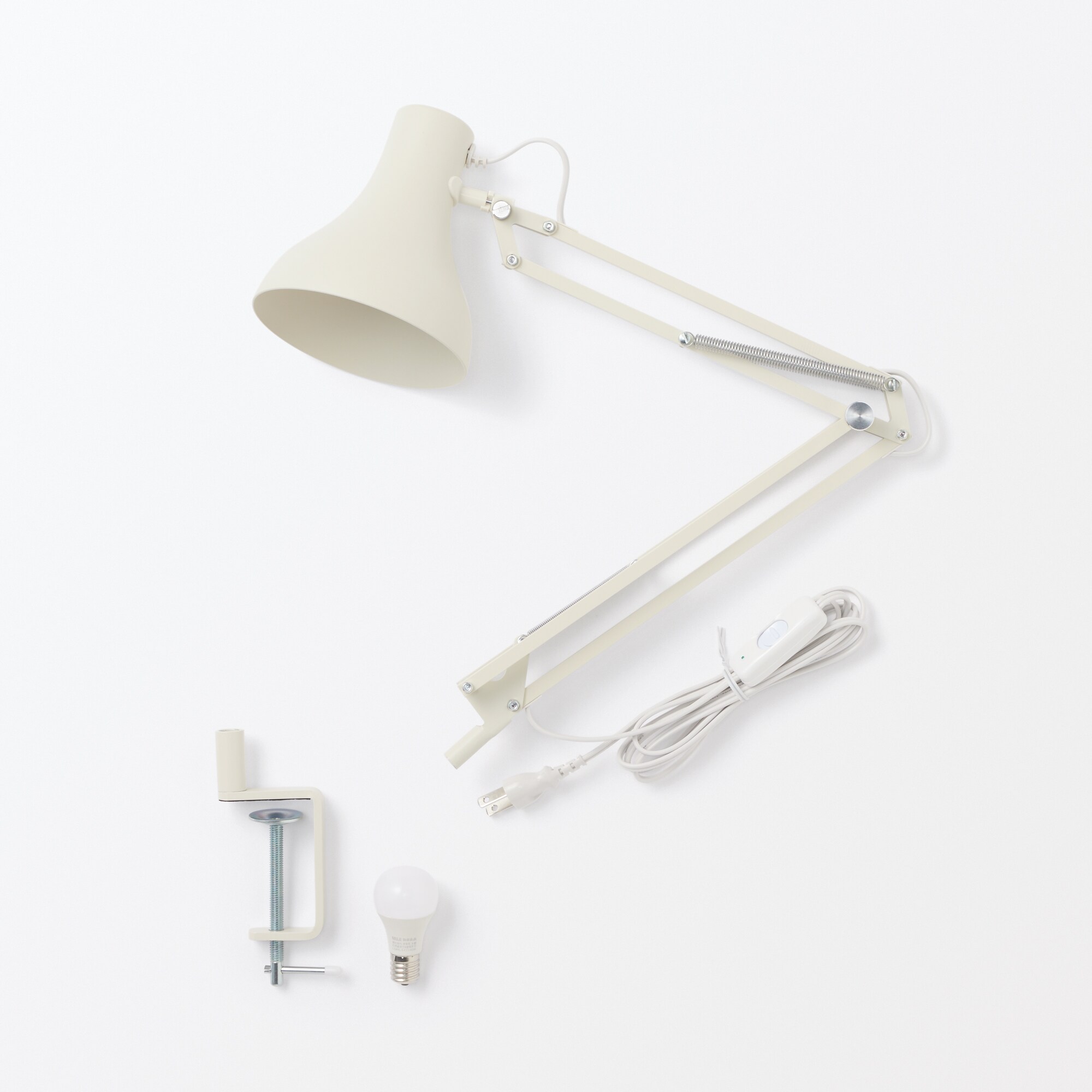 LEDアルミアームライト クランプ付 | 無印良品