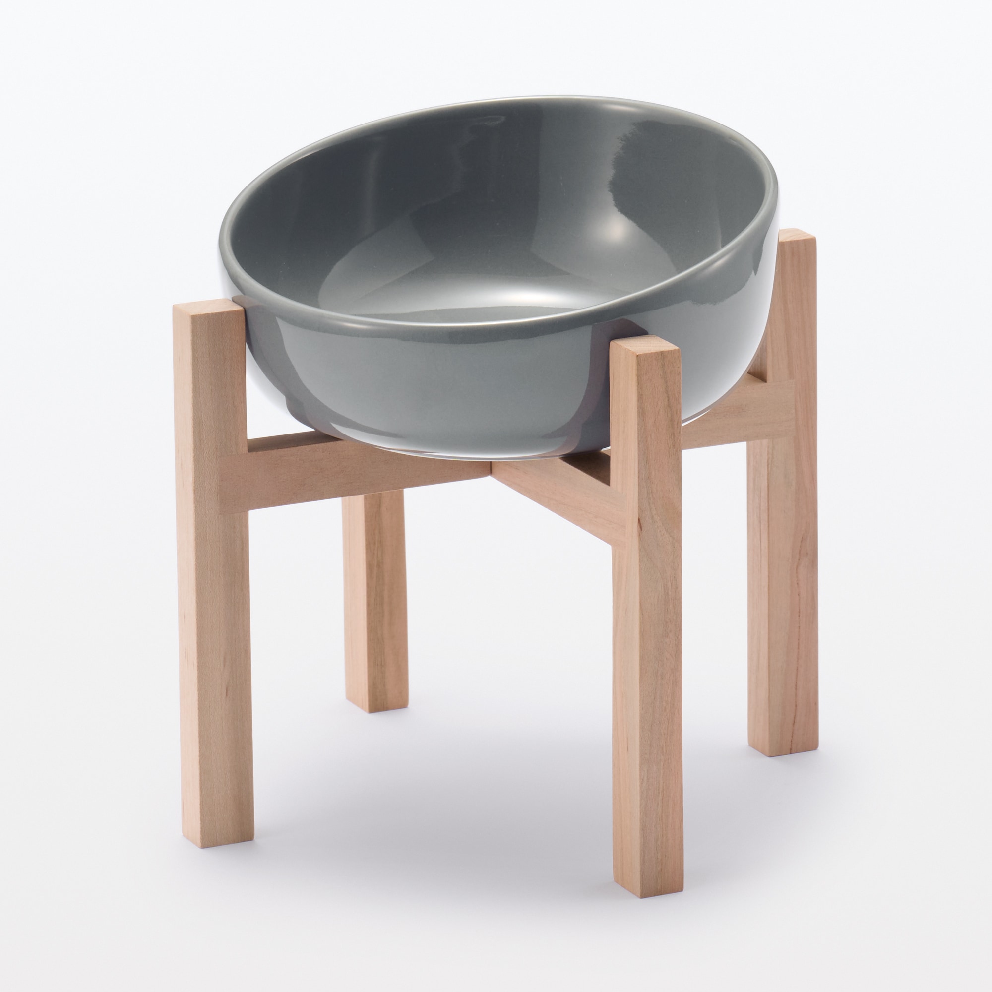 磁器　ペット用フードボウル　大