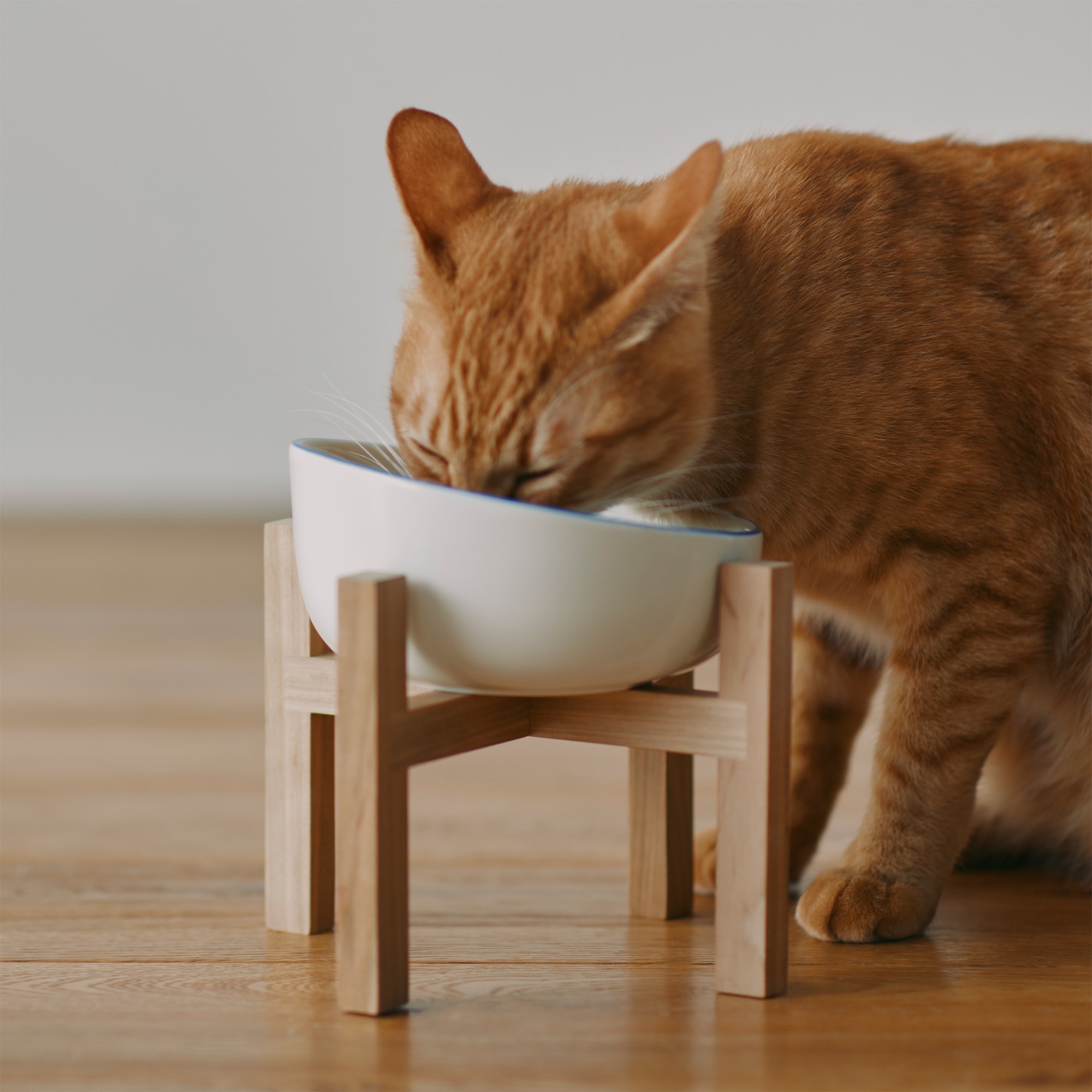 木製スタンド 小 ペットフードボウル用 | 無印良品