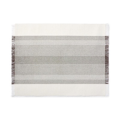 インド綿あぜ織　ランチョンマット／フリンジ　約４５×３５ｃｍ