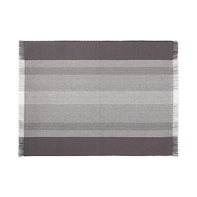 インド綿あぜ織　ランチョンマット／フリンジ　約４５×３５ｃｍ