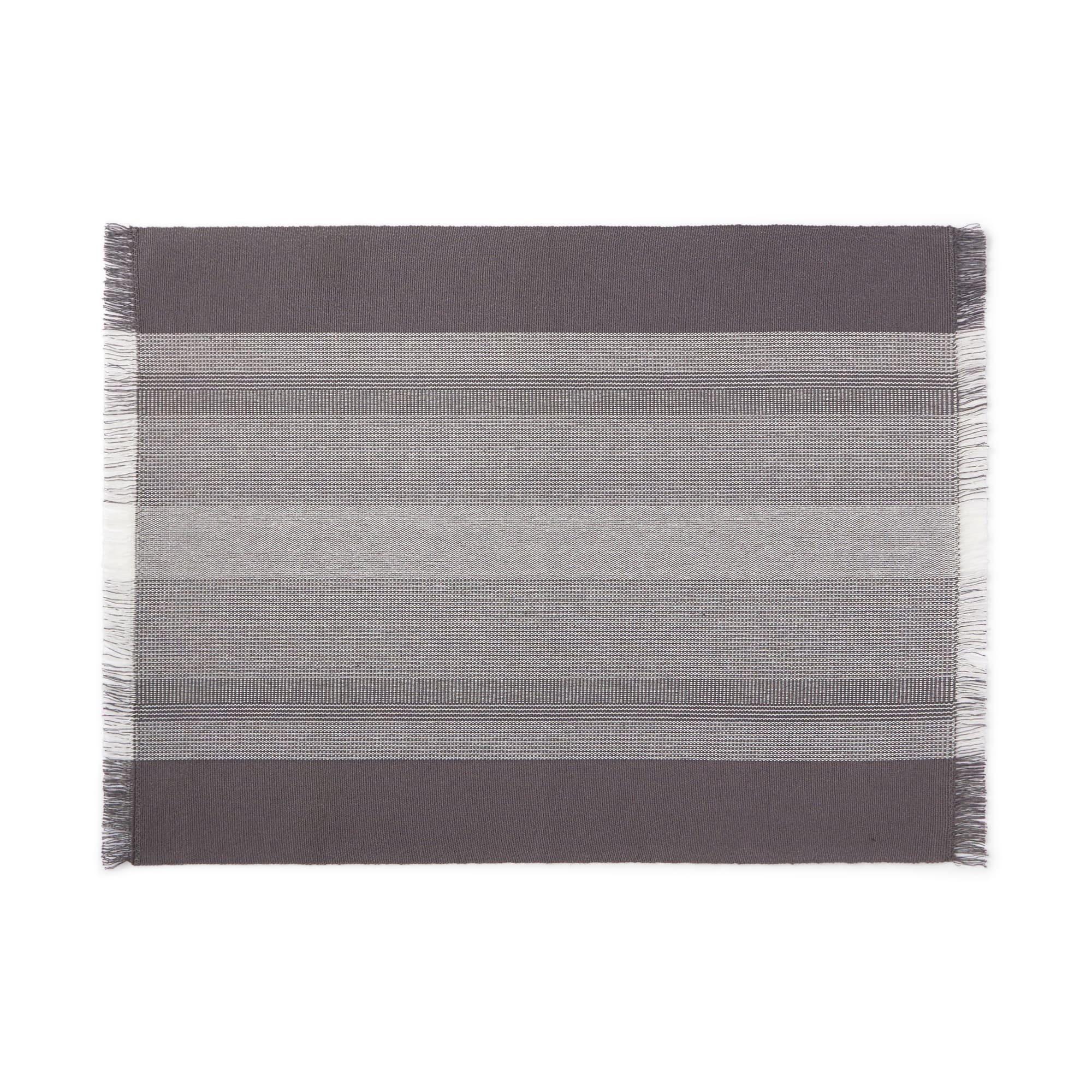 インド綿あぜ織　ランチョンマット／フリンジ