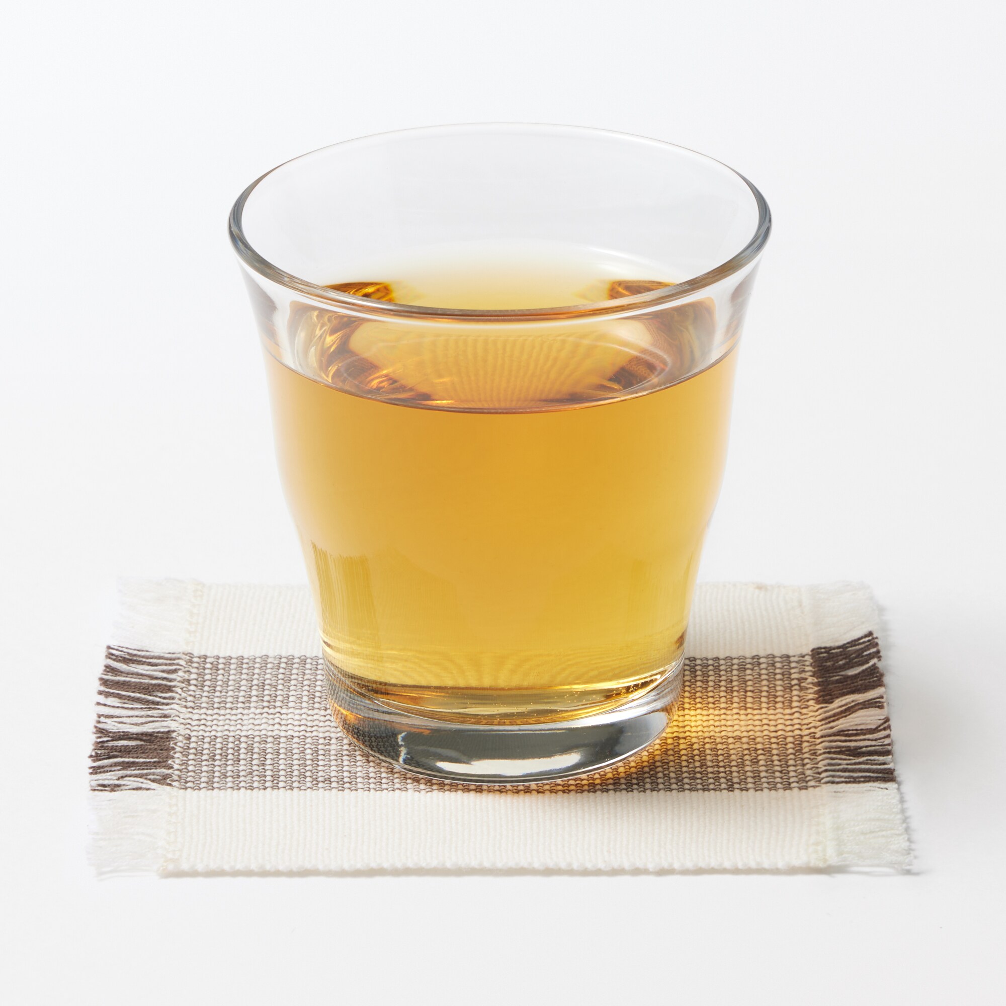 インド綿あぜ織　コースター／フリンジ