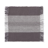 インド綿あぜ織　コースター／フリンジ