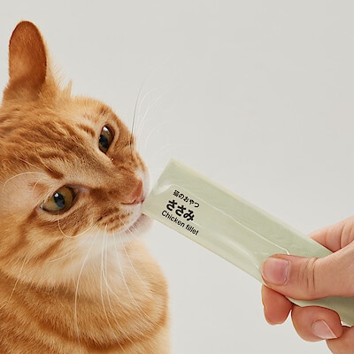 【猫用】素材を生かした猫のおやつ　ささみピューレ　１０ｇ×４本入