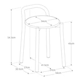 中でも外でも使える　アルミスツール