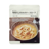 麺にかける　和風だしのカルボナーラスープ