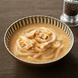 麺にかける　和風だしのカルボナーラスープ