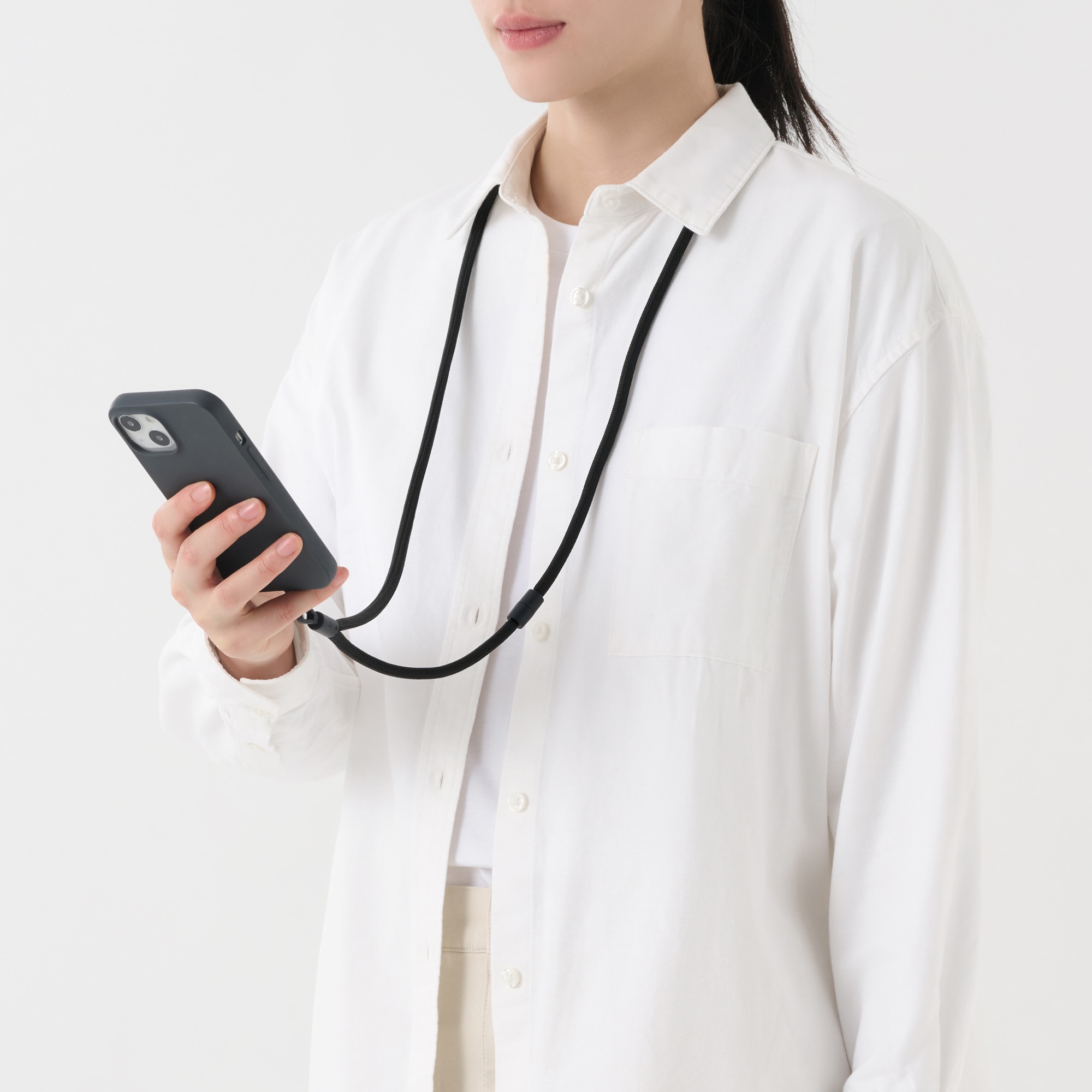 ポリエステル　ネックストラップ　スマートフォン用