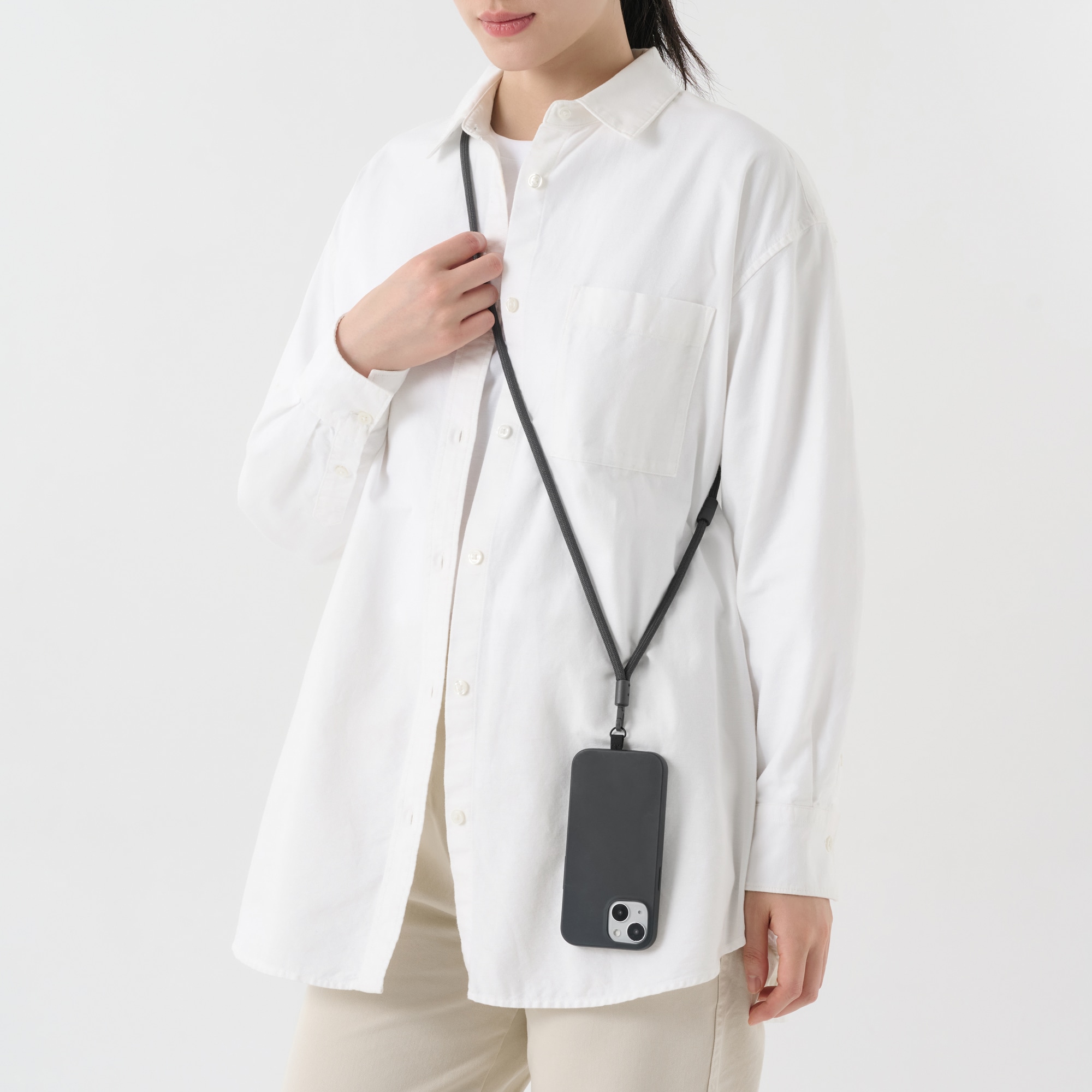 ポリエステル　ネックストラップ　スマートフォン用