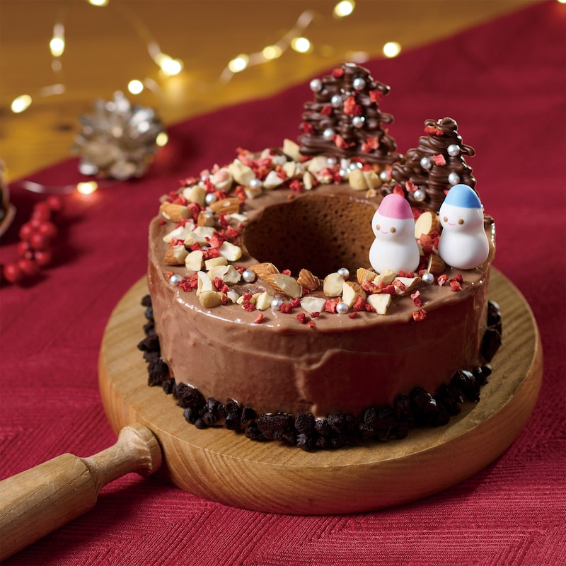 クリスマスバウムリース　チョコ