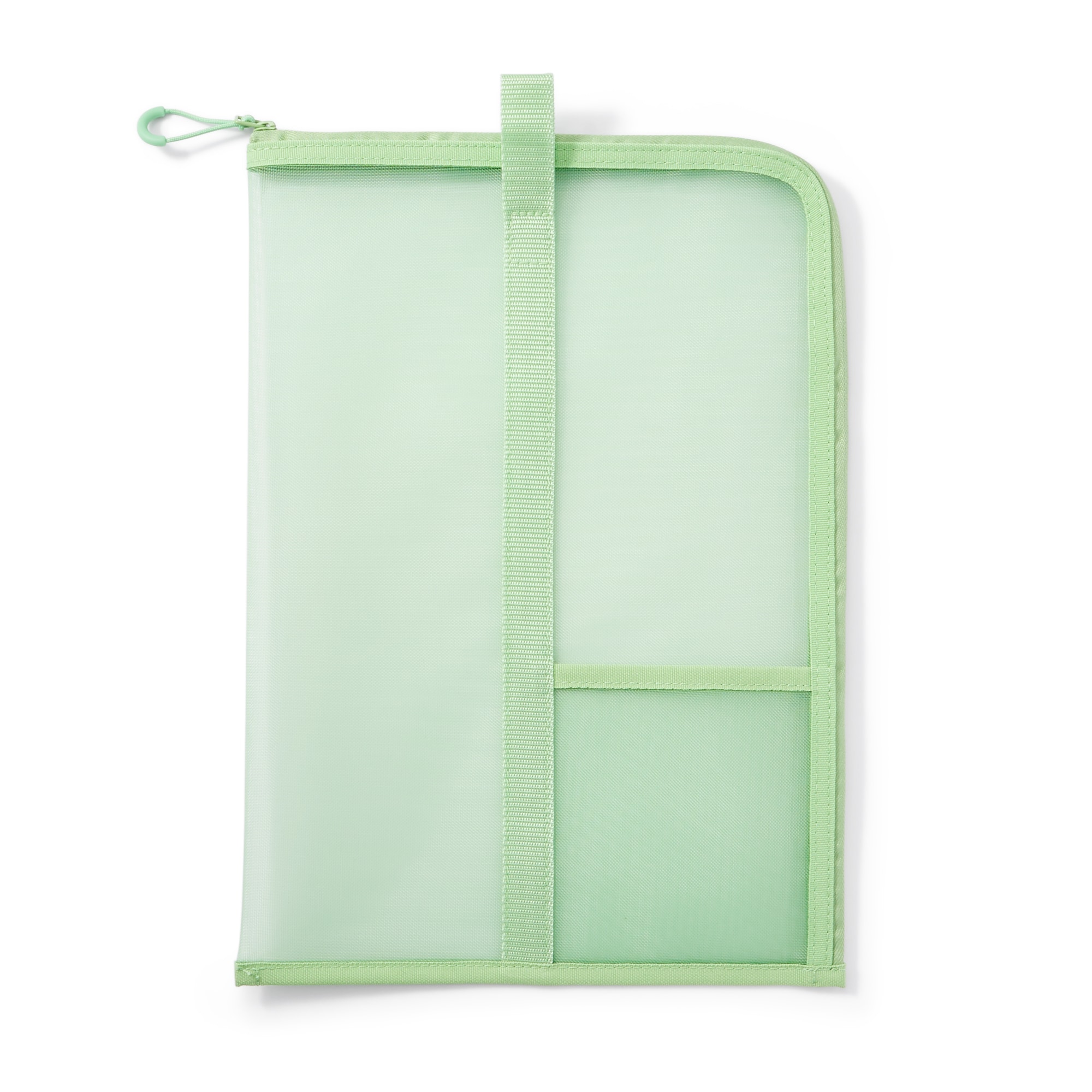 ナイロンメッシュ　縦型書類ケース・仕切り付