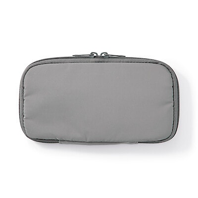 ポケット数が変えられる　ガジェットポーチ　スリム　約幅１９×高さ１０×マチ２ｃｍ