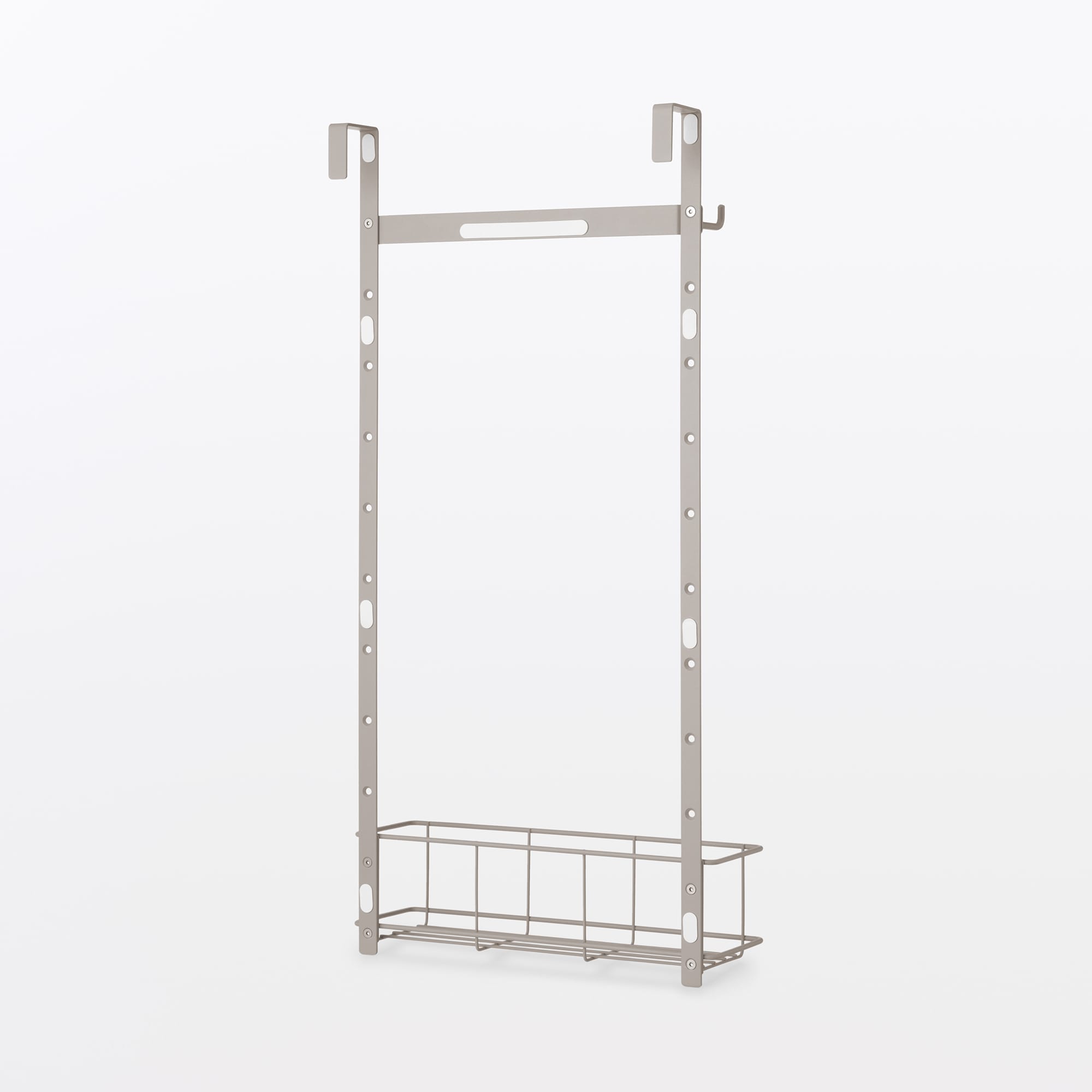 ドアにつける収納　高さ調節できるフック　ポケット付