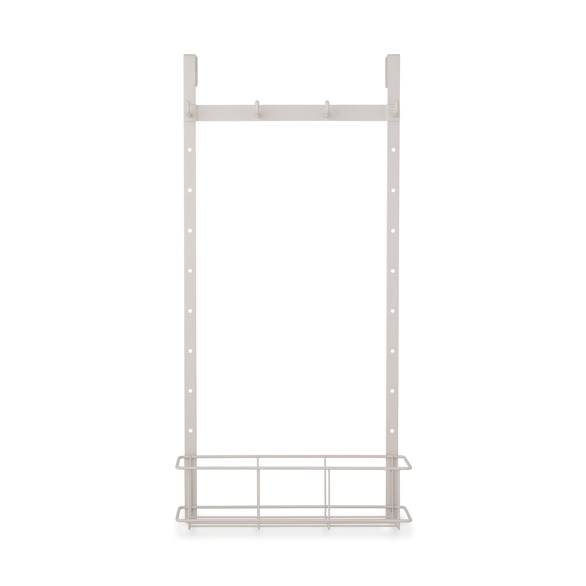 ドアにつける収納　高さ調節できるフック　ポケット付