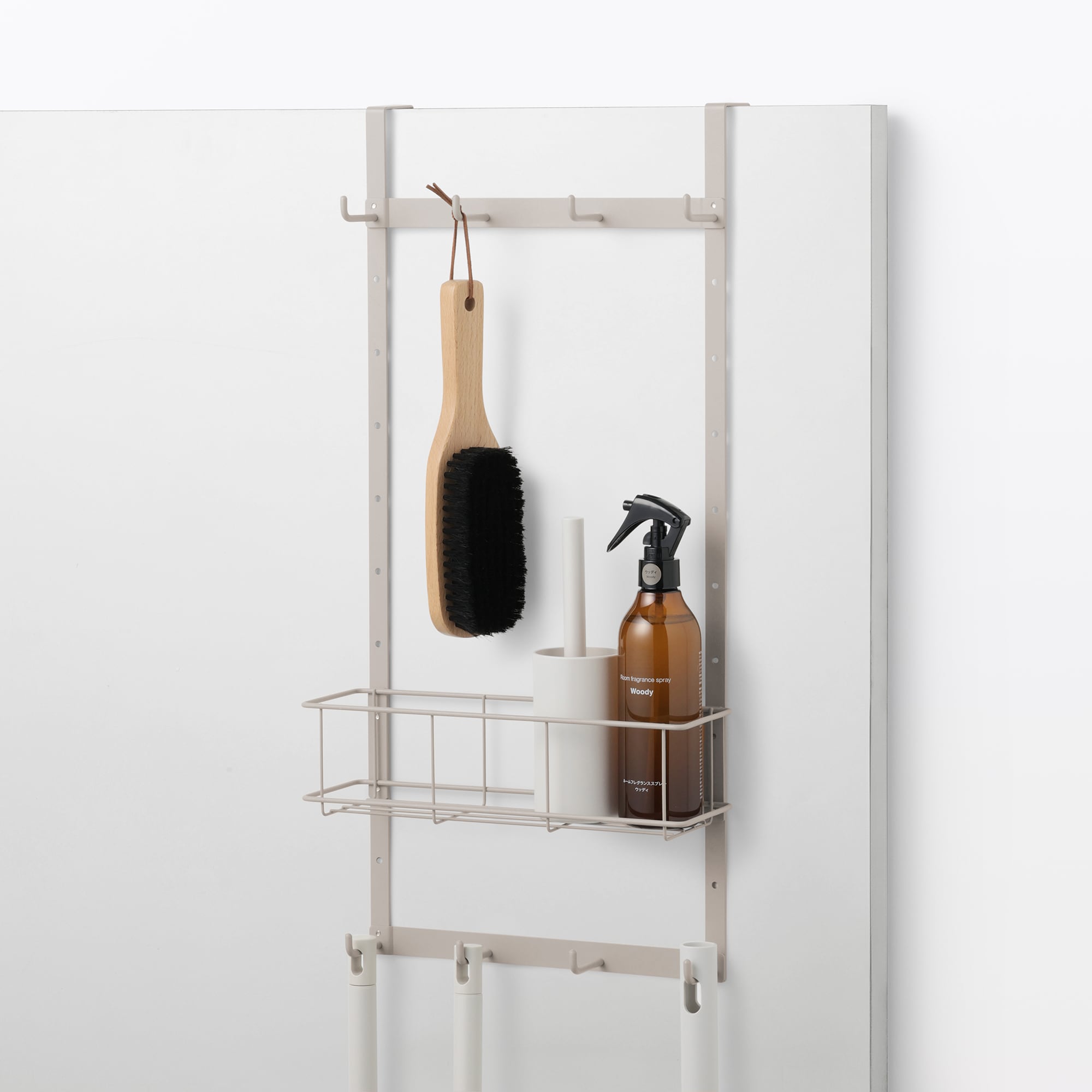 ドアにつける収納　高さ調節できるフック用追加フック