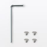 ドアにつける収納　高さ調節できるフック用追加ポケット