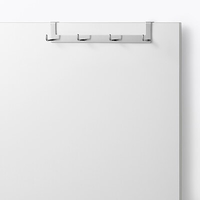 【３月上旬発売予定】シンク扉につける収納　フック・４連　約幅２７×奥行（取り付け部分含む）７．５×高さ５．５ｃｍ