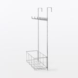 シンク扉につける収納　高さ調節できるフック　ポケット付