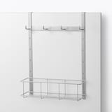 シンク扉につける収納　高さ調節できるフック　ポケット付