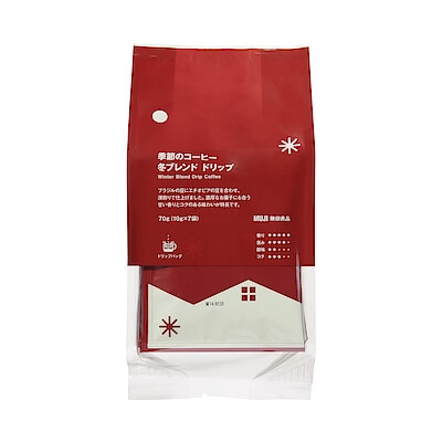 【季節限定】季節のコーヒー　冬ブレンド　ドリップ　７０ｇ（１０ｇ×７袋）